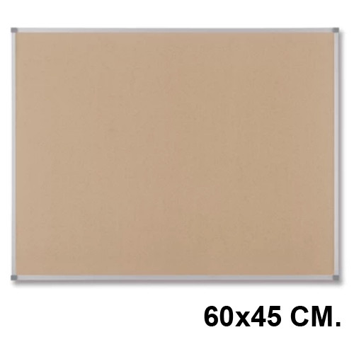 Tablero de corcho con marco de aluminio nobo premium plus, 60x45 cm.