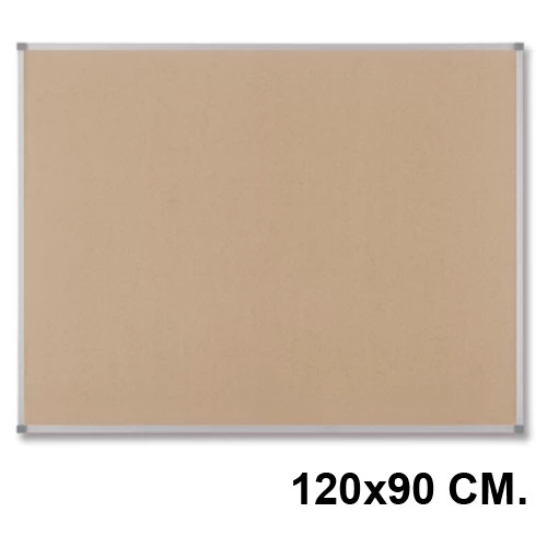Tablero de corcho con marco de aluminio nobo premium plus, 120x90 cm.