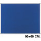 Tablero de fieltro con marco de aluminio nobo classic en formato 90x60 cm. color azul.