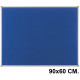 Tablero de fieltro con marco de aluminio nobo essence, 90x60 cm. azul