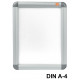 Porta pósters de pared con marco a presión nobo premium plus, din a4, plata
