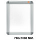 Porta pósters de pared con marco a presión nobo premium plus, 700x1000 mm. plata