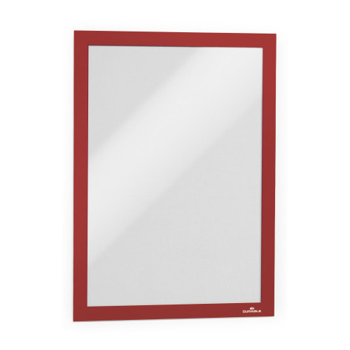Marco informativo durable duraframe, din a4, rojo, pack de 2 uds.