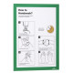 Marco informativo durable duraframe en formato din a-4, color verde, pack de 2 uds.
