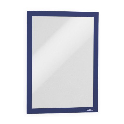 Marco informativo durable duraframe en formato din a-4, color azul oscuro, pack de 2 uds.