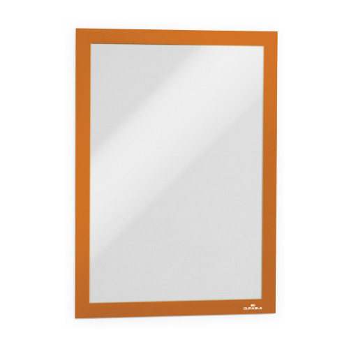 Marco informativo durable duraframe en formato din a-4, color naranja, pack de 2 uds.