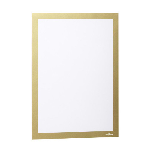 Marco informativo durable duraframe en formato din a-4, color oro, pack de 2 uds.