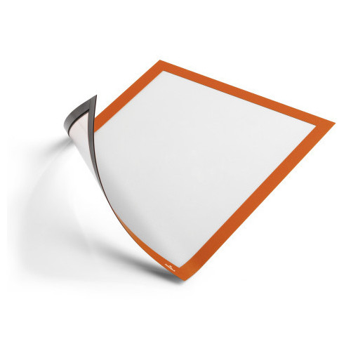 Marco informativo durable duraframe magnetic en formato din a-4, color naranja, pack de 5 uds.