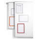 Marco informativo durable duraframe magnetic en formato din a-4, color naranja, pack de 5 uds.