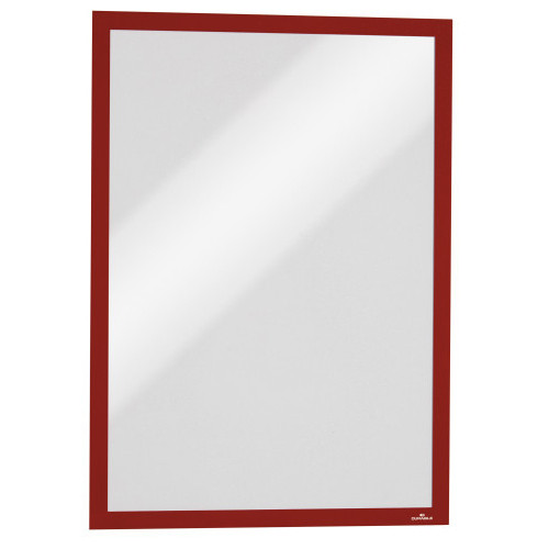 Marco informativo durable duraframe magnetic, din a3, rojo, pack de 5 uds.