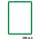 Marco informativo tarifold magneto magnetic en formato din a-4, color verde, pack de 2 uds.