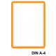 Marco informativo tarifold magneto magnetic en formato din a-4, color naranja, pack de 2 uds.