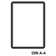 Marco informativo tarifold magneto magnetic en formato din a-4, color negro, pack de 2 uds.