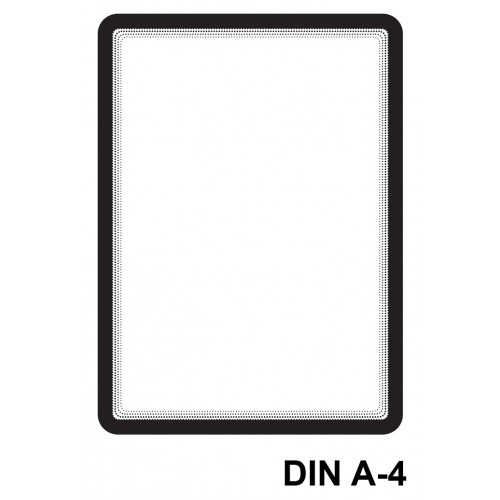 Marco informativo tarifold magneto magnetic en formato din a-4, color negro, pack de 2 uds.