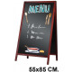Pizarra caballete para hostelería liderpapel en formato 55x85 cm.