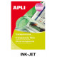 Transparencia en poliéster apta para impresoras inkjet apli, din a4, caja de 100 uds.