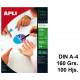 Papel láser apli colour glossy double-sided, din a4, 160 grs/m². caja de 100 hojas