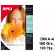 Papel inkjet apli everyday glossy, din a4, 180 grs/m². bolsa de 100 hojas