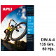 Papel inkjet apli photobasic glossy, din a4, 135 grs/m². caja de 60 hojas