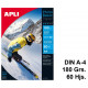 Papel inkjet apli photobasic glossy, din a4, 180 grs/m². caja de 60 hojas