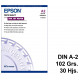 Papel ink-jet epson photo quality en formato din a-2 de 102 grs/m². caja de 30 hojas.