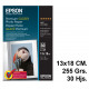 Papel ink-jet epson premium glossy photo paper en formato 13x18 cm. de 255 grs/m². caja de 30 hojas.