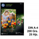Papel ink-jet hp everyday photo paper en formato din a-4 de 200 grs/m². caja de 25 hojas.
