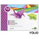 Bloc de trabajos manuales - cartulina liderpapel, folio, 180 grs/m². 10 colores surtidos