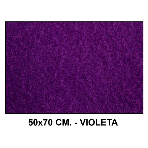 Fieltro liderpapel en formato 50x70 cm. de 160 grs/m². color violeta.