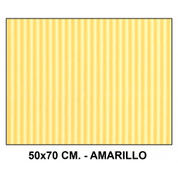 Cartón ondulado liderpapel en formato 50x70 cm. de 320 grs/m². color amarillo.