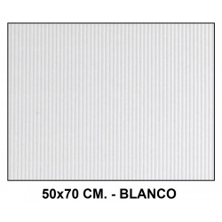 Cartón ondulado liderpapel, 50x70 cm. 320 grs/m². blanco