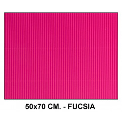 Cartón ondulado liderpapel, 50x70 cm. 320 grs/m². fucsia