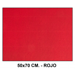 Cartón ondulado liderpapel, 50x70 cm. 320 grs/m². rojo