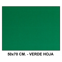 Cartón ondulado liderpapel, 50x70 cm. 320 grs/m². verde hoja