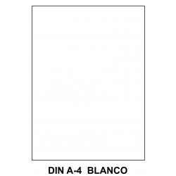 Goma eva liderpapel en formato din a-4 de 60 grs/m². color blanco, paquete de 10 uds.