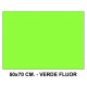 Goma eva liderpapel, 50x70 cm. 60 grs/m². verde flúor