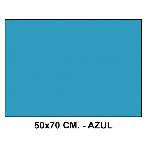 Goma eva liderpapel en formato 50x70 cm. de 60 grs/m². color azul.