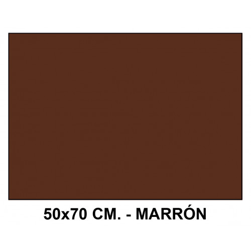 Goma eva liderpapel en formato 50x70 cm. de 60 grs/m². color marrón.