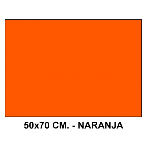 Goma eva liderpapel en formato 50x70 cm. de 60 grs/m². color naranja.