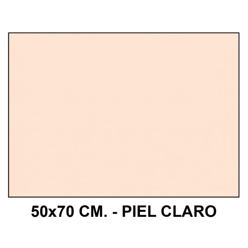 Goma eva liderpapel, 50x70 cm. 60 grs/m². piel claro