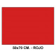 Goma eva liderpapel en formato 50x70 cm. de 60 grs/m². color rojo.