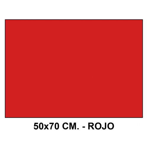 Goma eva liderpapel en formato 50x70 cm. de 60 grs/m². color rojo.