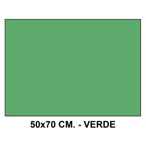 Goma eva liderpapel en formato 50x70 cm. de 60 grs/m². color verde.