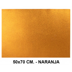 Goma eva con purpurina liderpapel en formato 50x70 cm. de 60 grs/m². color marrón.