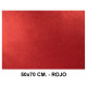 Goma eva con purpurina liderpapel en formato 50x70 cm. de 60 grs/m². color rojo.