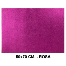 Goma eva con purpurina liderpapel, 50x70 cm. 60 grs/m². rosa