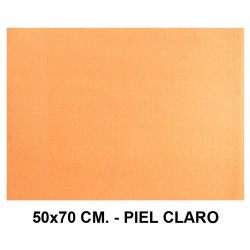 Goma eva con textura toalla liderpapel en formato 50x70 cm. de 60 grs/m². color carne.