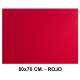 Goma eva con textura toalla liderpapel en formato 50x70 cm. de 60 grs/m². color rojo.