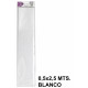 Papel crespón / pinocho liderpapel, 0,5x2,5 mts. 34 grs/m². blanco