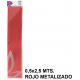 Papel crespón / pinocho liderpapel, 0,5x2,5 mts. 94 grs/m². rojo metalizado